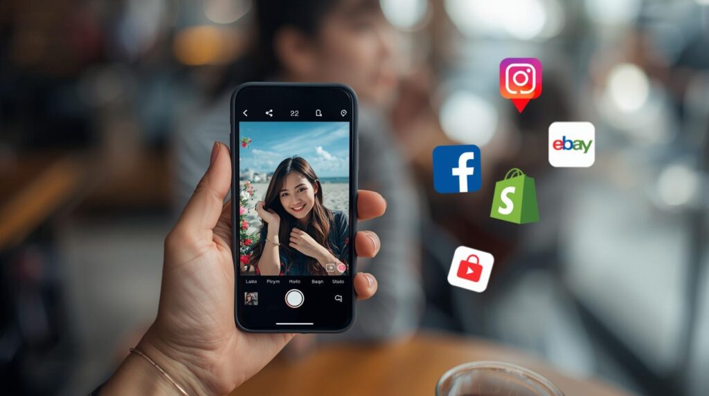 Mobile applications such as Background Eraser or PhotoRoom for background removal - digibesti blog post