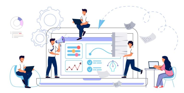 all-in-one digital tools platform dashboard illustration of hero section of about us page